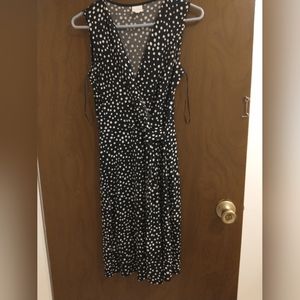 Black and white polka dot dress, Kailegh brand, size small